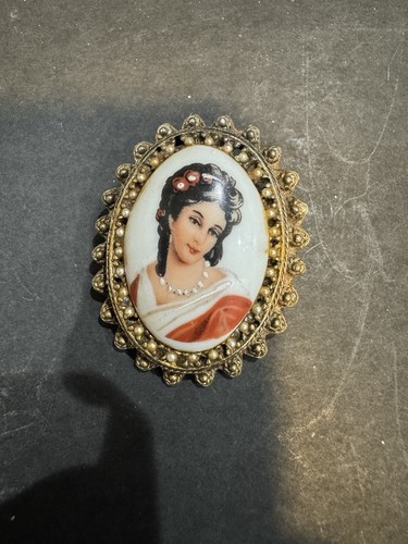 Vintage limoges france lady - limoges,