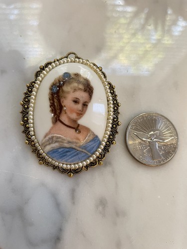 Limoges france brooch - france,