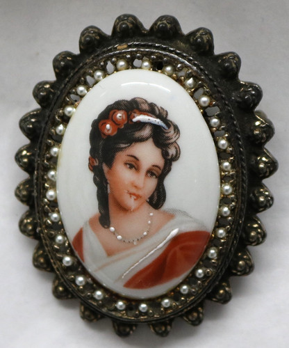 Limoges france oval cameo - limoges,