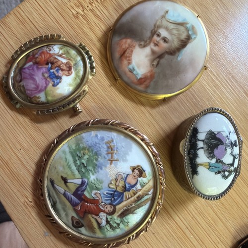 Vtg lot 2 limoges courting - ~,