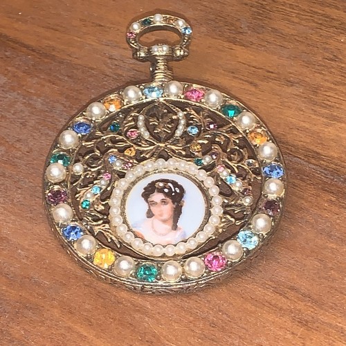 Vtg limoges brooch - vtg, pocket