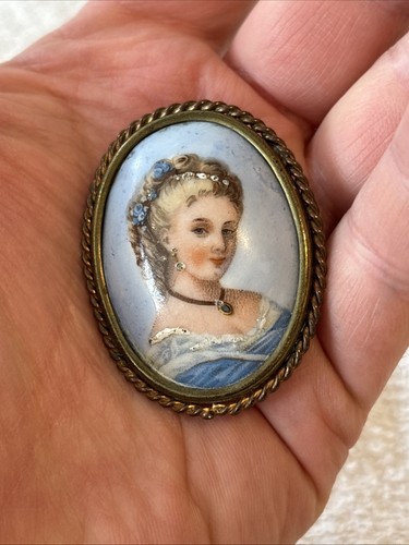 Vintage gold metal limoges - vintage,